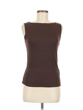 Abercrombie & Fitch Brown Ribbed Sleeveless Tank